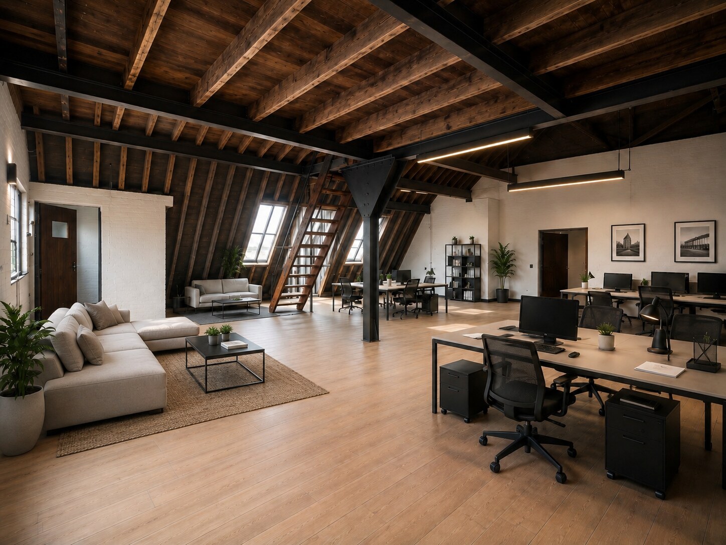 Indicative visualisation of The Tower as a furnished office